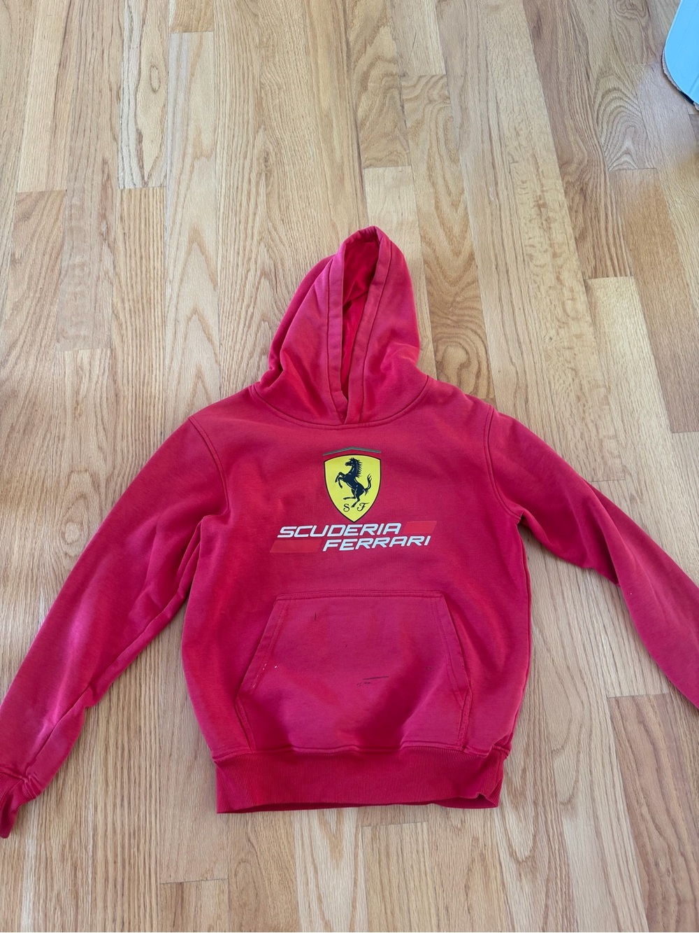Scuderia Ferrari Red Kids Hoodie with Shield Logo